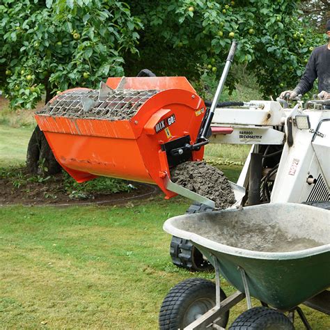 skid steer cement mixer bucket|cement mixer for skid loader.